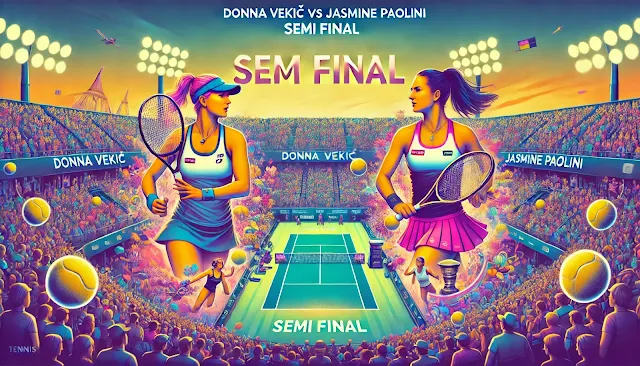 Donna Vekić vs Jasmine Paolini Semi Final Tennis Match Prediction