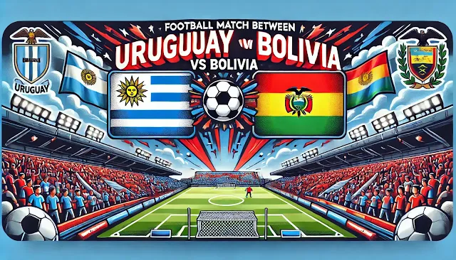 football match between Uruguay vs Bolivia