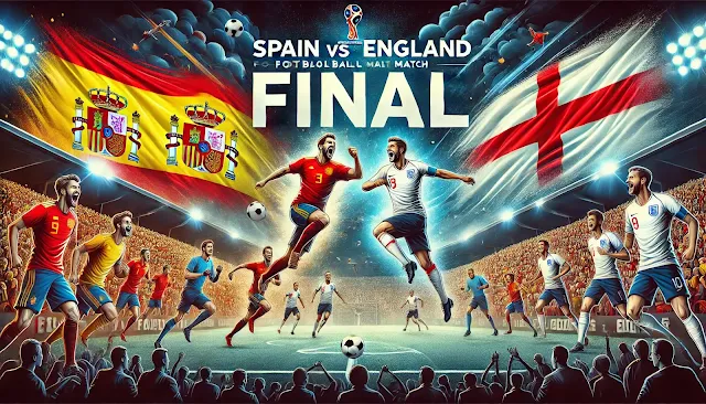 Spain vs England Final Football Match