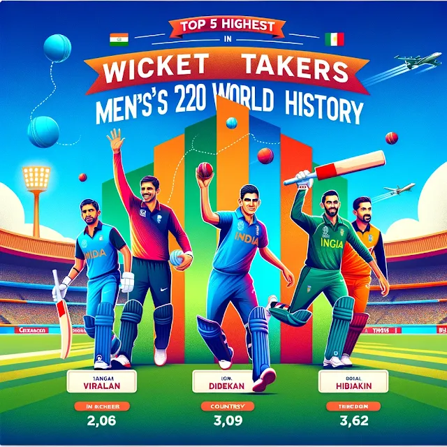 highest wicket takers in Mens T20 World Cup history